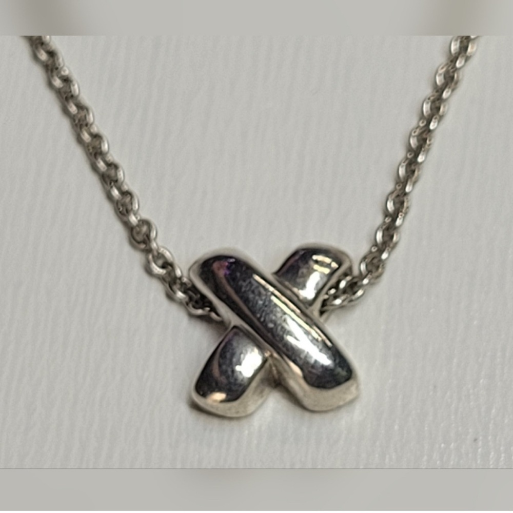 Tiffany & Co. small X necklace